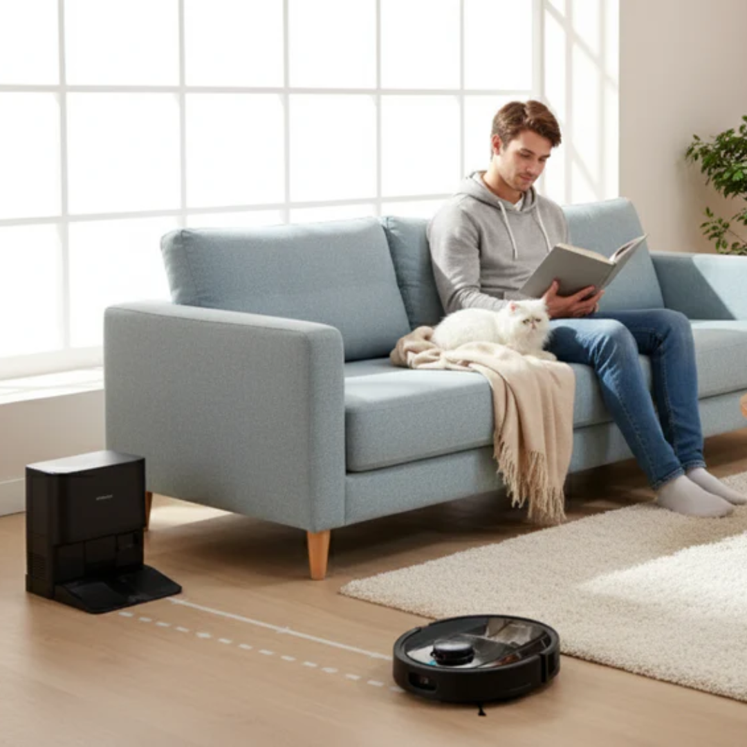 Smart laser vacuum robot