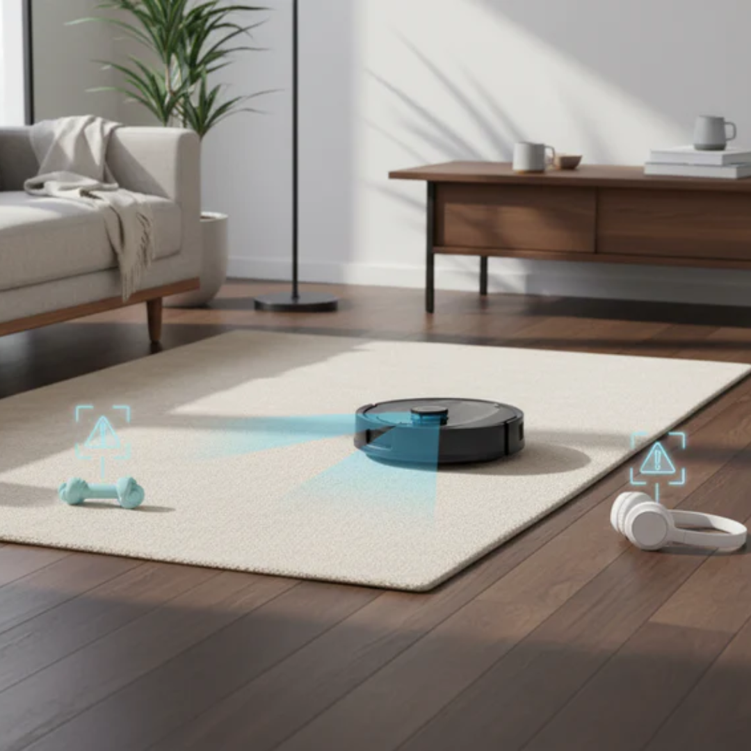 Smart laser vacuum robot