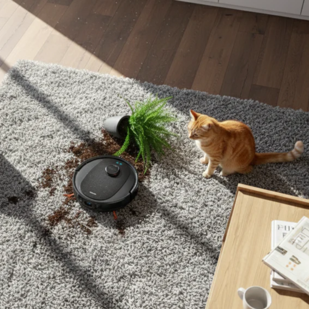 Smart laser vacuum robot
